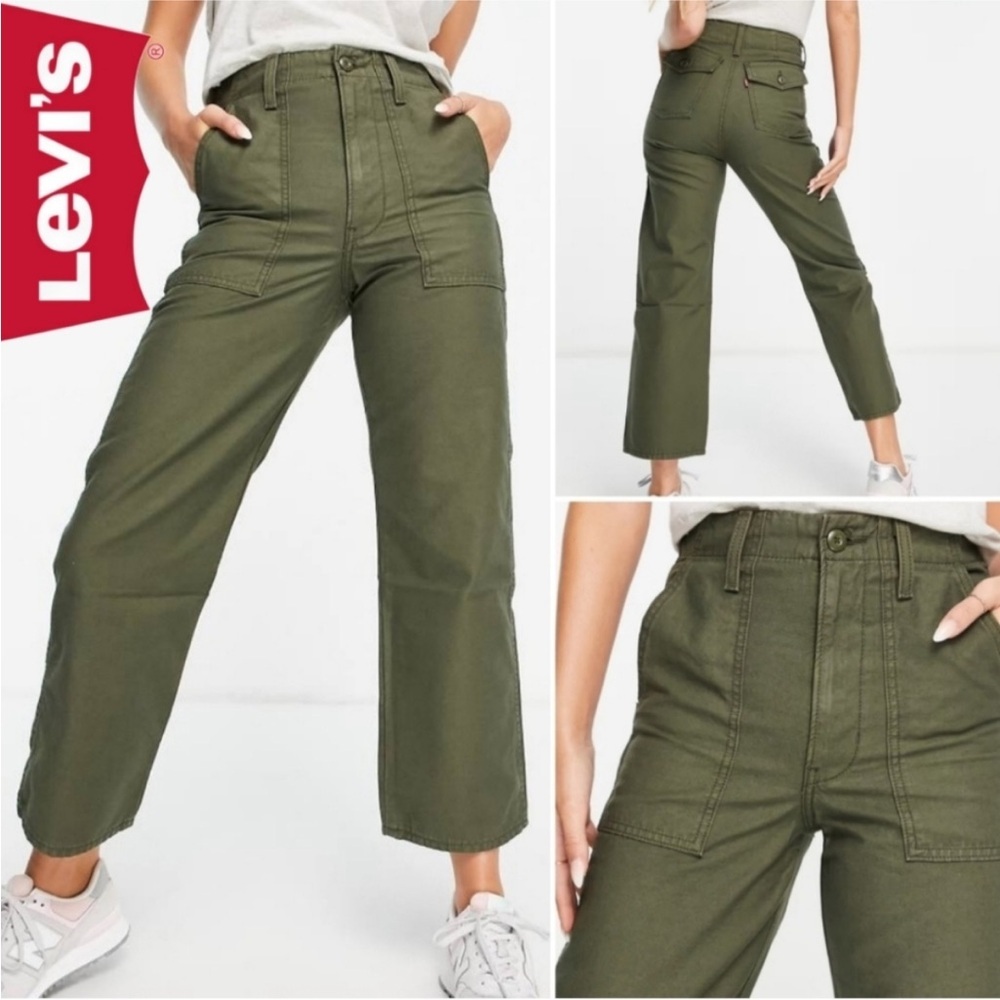 Levi's Olive Green Straight Leg Pants